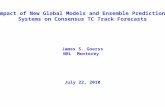 Impact of New Global Models and Ensemble Prediction  Systems on Consensus TC Track Forecasts
