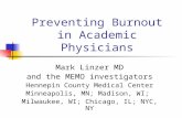 Preventing Burnout in Academic Physicians