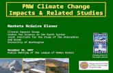 PNW Climate Change Impacts & Related Studies