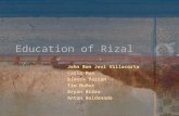Education of  Rizal
