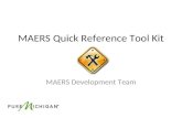 MAERS Quick Reference Tool Kit