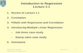Introduction to Regression Lecture 2.1