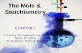 The Mole &  Stoichiometry CHAPTER  4 Chemistry: The Molecular Nature of Matter, 6 th  edition