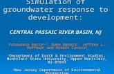 Simulation of groundwater response to development: CENTRAL PASSAIC RIVER BASIN, NJ