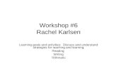 Workshop #6 Rachel Karlsen