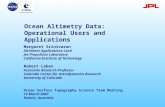 Ocean Altimetry Data:  Operational Users and Applications