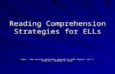 Reading Comprehension Strategies for ELLs