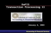 DaFIS Transaction Processing II