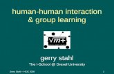 human-human interaction & group learning