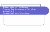 University of Michigan Enterprise Directory Services  Appendix A Conceptual Architecture