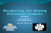 Recognizing and Helping Distressed Students