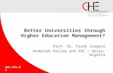 Better Universities through Higher Education Management?