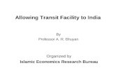 Allowing Transit Facility to India