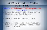 LG Electronics India Pvt. Ltd. Visit  allmbastuff.blogspot  for more