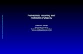 Probabilistic modeling and  molecular phylogeny Anders Gorm Pedersen Molecular Evolution Group