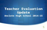 Teacher Evaluation Update