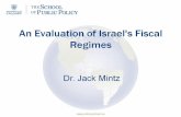 An Evaluation of Israel's Fiscal Regimes