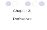 Chapter 3:  Derivatives