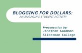 BLOGGING FOR DOLLARS: AN ENGAGING STUDENT ACTIVITY