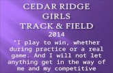 Cedar Ridge Girls Track & field