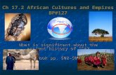 Ch 17.2 African Cultures and Empires BP#127