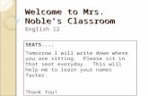 Welcome to Mrs. Noble’s Classroom