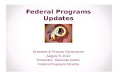 Federal Programs Updates