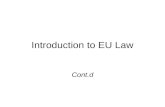 Introduction to EU Law