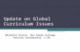 Update on Global Curriculum Issues