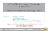 CNT 4714: Enterprise Computing Spring 2012 Introduction to Servlet Technology– Part 2