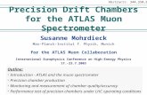 Precision  Drift  Chambers for the ATLAS Muon Spectrometer