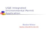 USJE Integrated Environmental Permit Application