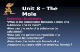Unit 8 – The Mole