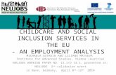CHILDCARE AND SOCIAL INCLUSION SERVICES IN THE EU - AN EMPLOYMENT ANALYSIS