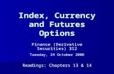 Index, Currency and Futures Options