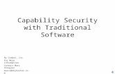 Capability Security with Traditional Software