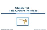 Chapter 11:   File-System Interface
