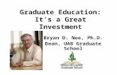 Graduate Education: It’s a Great Investment