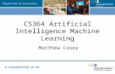 CS364 Artificial Intelligence Machine Learning