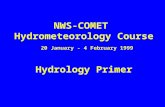 NWS-COMET  Hydrometeorology Course 20 January - 4 February 1999