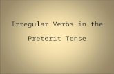 Irregular Verbs in the  Preterit Tense