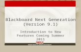 Blackboard Next Generation (Version 9.1)