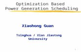 Optimization Based  Power Generation Scheduling