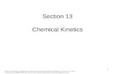 Section 13 Chemical Kinetics