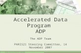 Accelerated Data Program  ADP