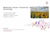 Modeling  Future Potential of Bioenergy