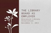 The Library Board as employer
