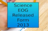 Science EOG Released Form 2013