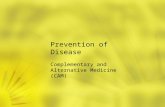 Prevention of Disease