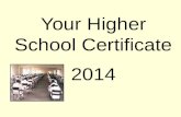 Your Higher School Certificate 2014